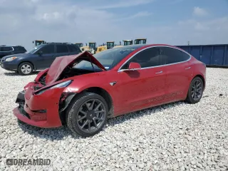 2018 Tesla Model 3 Long Range Battery with VIN 5YJ3E1EA5JF048117, listed as a Copart auction lot 51641745 with 76,422 mi miles and Salvage Title. Bid and sale history available at carsss.com. Image 1.