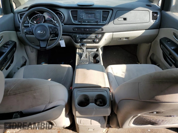 2016 Kia Sedona LX with VIN KNDMB5C15G6172514, listed as a Copart auction lot 72267704 with 81,284 mi miles and Salvage Title. Bid and sale history available at carsss.com. Image 8.