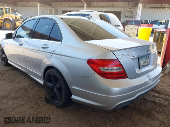 2012 Mercedes-Benz C 250 Sport with VIN WDDGF4HB3CR235072, listed as a IAAI auction lot 42442185 with Not provided miles and . Bid and sale history available at DreamBid. Image 3.