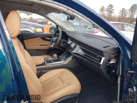 2022 Audi Q7 Premium Plus with VIN WA1LXBF70ND019179, listed as a IAAI auction lot 41825747 with 29,097 mi miles and . Bid and sale history available at DreamBid. Image 5.