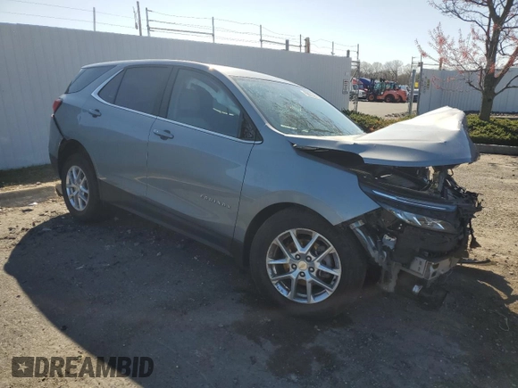 2023 Chevrolet Equinox LT with VIN 3GNAXKEG9PL188815, listed as a Copart auction lot 51748155 with 36,717 mi miles and Non Repairable. Bid and sale history available at carsss.com. Image 4.