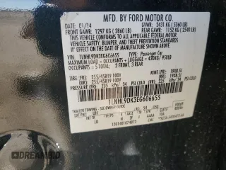 2014 Lincoln MKS z VIN 1LNHL9DK3EG606655, wystawiony jako Copart lot #42008655 z przebiegiem 100 886 mil mil oraz Szkoda całkowita • Salvage title. Historia ofert i sprzedaży dostępna na DreamBid. Obrazek 15.