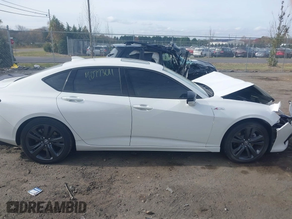 2021 Acura TLX w/A-Spec Package with VIN 19UUB5F58MA002009, listed as a IAAI auction lot 40770311 with 49,791 mi miles. Bid and sale history available at carsss.com. Image 12.