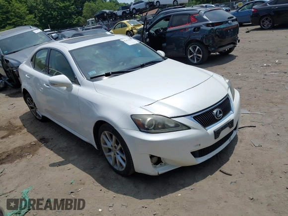 2012 Lexus IS 250 z VIN JTHCF5C24C5059032, wystawiony jako IAAI lot #42413058 z przebiegiem 210 255 mil mil oraz . Historia ofert i sprzedaży dostępna na DreamBid. Obrazek 1.