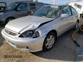 2000 Honda Civic EX with VIN 1HGEJ8244YL034570, listed as a Copart auction lot 73169083 with 88,266 mi miles and Salvage Title. Bid and sale history available at carsss.com. Image 1.