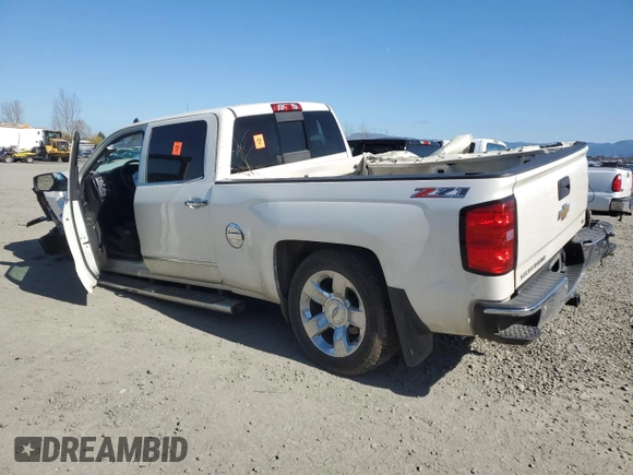 2015 Chevrolet Silverado 1500 LTZ with VIN 3GCUKSEJ4FG305028, listed as a Copart auction lot 46948365 with 0 mi miles and Salvage Title. Bid and sale history available at carsss.com. Image 2.