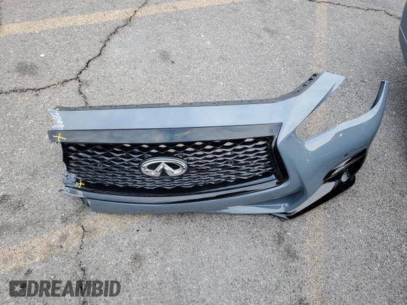 2024 Infiniti Q50 Red Sport 400 with VIN JN1FV7DPXRM660535, listed as a Copart auction lot 82416994 with 2,822 mi miles and Salvage Title. Bid and sale history available at DreamBid. Image 12.