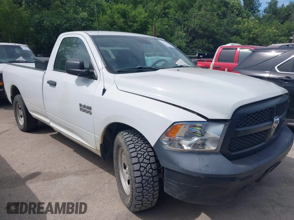 2017 Ram 1500 Tradesman z VIN 3C6JR6DG5HG774182, wystawiony jako IAAI lot #42314140 z przebiegiem 132 895 mil mil oraz . Historia ofert i sprzedaży dostępna na DreamBid. Obrazek 1.