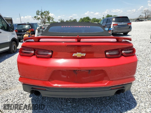 2019 Chevrolet Camaro 1LT with VIN 1G1FB3DSXK0124001, listed as a Copart auction lot 57628755 with 147,397 mi miles and Non repairable. Bid and sale history available at DreamBid. Image 6.