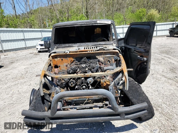 2017 Jeep Wrangler Unlimited Sahara with VIN 1C4BJWEG7HL513156, listed as a Copart auction lot 54122795 with Not provided miles and Salvage title. Bid and sale history available at DreamBid. Image 5.