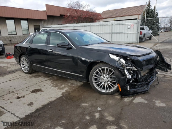 2018 Cadillac CT6 Luxury AWD with VIN 1G6KD5RS6JU120834, listed as a Copart auction lot 84057324 with 110,385 mi miles and Salvage Title. Bid and sale history available at carsss.com. Image 4.