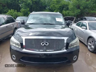 2011 Infiniti QX56 8-passenger with VIN JN8AZ2ND2B9700350, listed as a IAAI auction lot 42189951 with 135,424 mi miles. Bid and sale history available at carsss.com. Image 6.