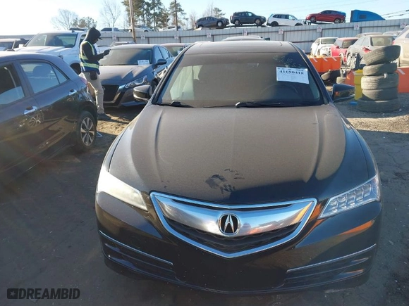 2015 Acura TLX V6 with VIN 19UUB2F33FA026184, listed as a IAAI auction lot 41690418 with NaN miles. Bid and sale history available at carsss.com. Image 12.