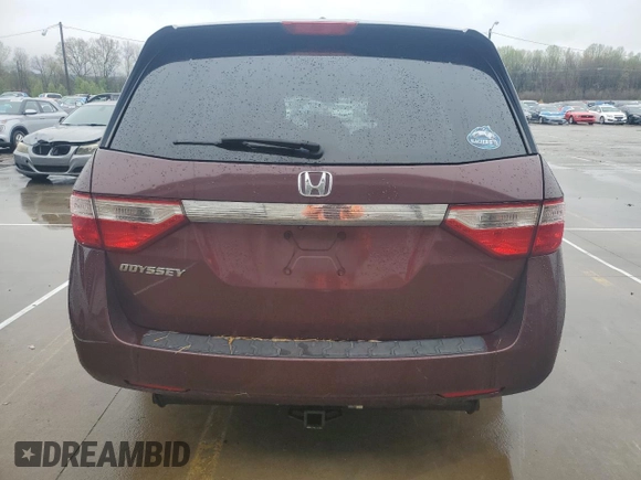 2011 Honda Odyssey EX-L with VIN 5FNRL5H6XBB027702, listed as a Copart auction lot 51978575 with 224,070 mi miles and Salvage Title. Bid and sale history available at DreamBid. Image 6.