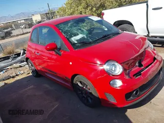 2015 FIAT 500 Abarth with VIN 3C3CFFFH3FT603553, listed as a IAAI auction lot 42313259 with 47,407 mi miles and . Bid and sale history available at DreamBid. Image 1.
