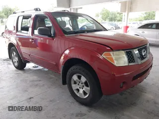 2005 Nissan Pathfinder XE with VIN 5N1AR18W55C713955, listed as a IAAI auction lot 42677447 with 161,640 mi miles and . Bid and sale history available at DreamBid. Image 1.