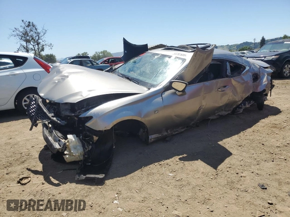 2015 Lexus RC 350 F Sport with VIN JTHHE5BC4F5010310, listed as a Copart auction lot 55202685 with 75,588 mi miles and Salvage title. Bid and sale history available at DreamBid. Image 1.