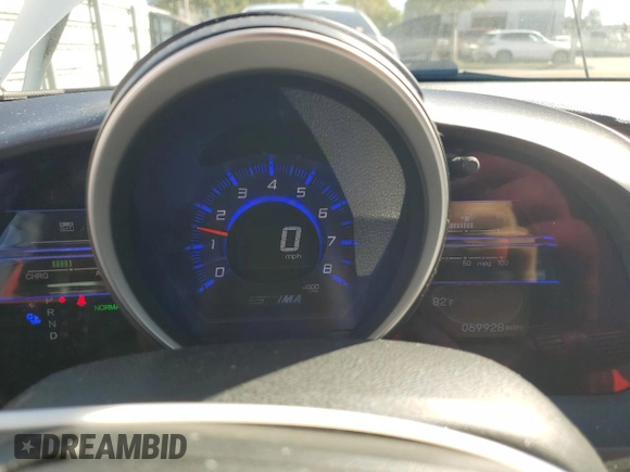 2011 Honda CR-Z with VIN JHMZF1D40BS000854, listed as a Copart auction lot 42409615 with 69,928 mi miles and Salvage Title. Bid and sale history available at DreamBid. Image 9.