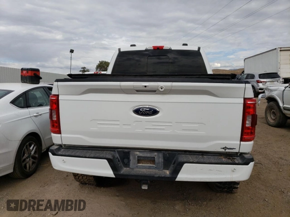 2021 Ford F-150 XL with VIN 1FTFW1E51MFB62435, listed as a Copart auction lot 54403394 with 0 mi miles and Salvage Title. Bid and sale history available at carsss.com. Image 6.