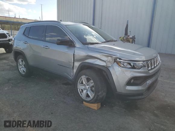 2022 Jeep Compass Latitude с VIN 3C4NJDBB2NT181394, выставлен на аукционе Copart как лот 49676885 с пробегом 50 144 миль миль и Списание • Salvage title. История ставок и продаж доступна на DreamBid. Изображение 4.