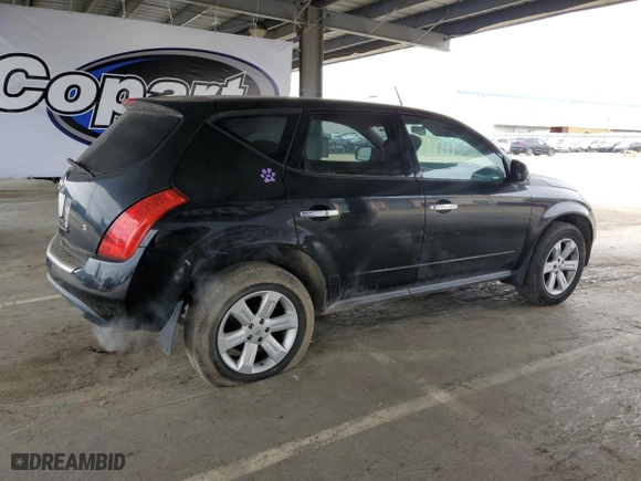 2007 Nissan Murano SL with VIN JN8AZ08T57W510509, listed as a Copart auction lot 53747415 with 100,201 mi miles and Clean Title. Bid and sale history available at carsss.com. Image 3.