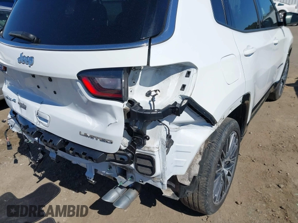 2022 Jeep Compass Limited with VIN 3C4NJDCB1NT149826, listed as a IAAI auction lot 41808462 with 32,278 mi miles and . Bid and sale history available at DreamBid. Image 19.