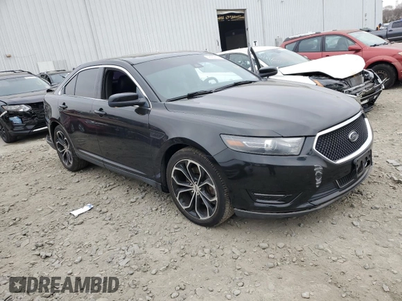 2015 Ford Taurus SHO with VIN 1FAHP2KT2FG188060, listed as a Copart auction lot 48952155 with 93,092 mi miles and Salvage Title. Bid and sale history available at DreamBid. Image 4.