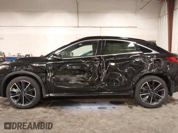 2022 Infiniti QX55 Sensory with VIN 3PCAJ5L33NF101742, listed as a IAAI auction lot 41791517 with 62,946 mi miles and . Bid and sale history available at DreamBid. Image 6.