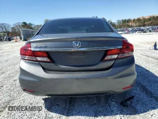 2013 Honda Civic LX with VIN 19XFB2F56DE052569, listed as a Copart auction lot 48957345 with 194,649 mi miles and Salvage Title. Bid and sale history available at DreamBid. Image 6.
