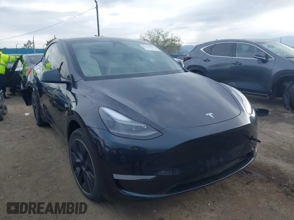 2024 Tesla Model Y with VIN 7SAYGDED8RF116209, listed as a IAAI auction lot 41761804 with 12,048 mi miles and . Bid and sale history available at DreamBid. Image 1.