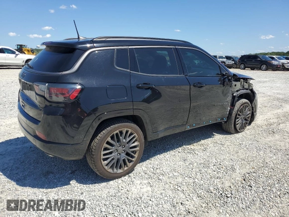 2022 Jeep Compass High Altitude with VIN 3C4NJDCB2NT122828, listed as a Copart auction lot 58183135 with 35,522 mi miles and Salvage title. Bid and sale history available at DreamBid. Image 3.
