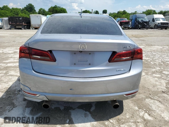 2015 Acura TLX Technology with VIN 19UUB3F55FA002721, listed as a Copart auction lot 55875264 with 90,083 mi miles and Salvage title. Bid and sale history available at DreamBid. Image 6.