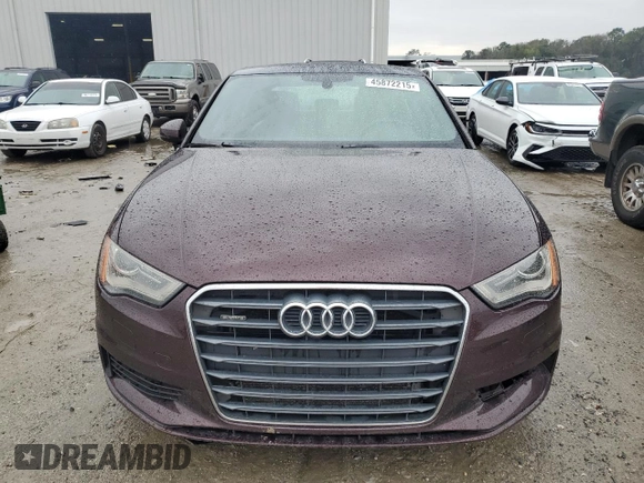 2015 Audi A3 2.0T Premium Plus with VIN WAUEFGFF5F1023024, listed as a Copart auction lot 45872215 with 2,539 mi miles and Salvage Title. Bid and sale history available at carsss.com. Image 5.