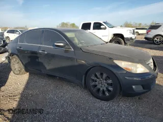 2009 Hyundai Genesis with VIN KMHGC46E69U029097, listed as a Copart auction lot 48698605 with 217,263 mi miles and Salvage Title. Bid and sale history available at DreamBid. Image 4.