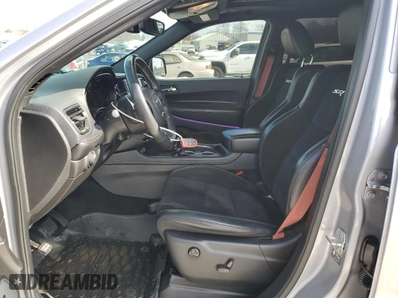 2021 Dodge Durango SRT Hellcat with VIN 1C4SDJH97MC643259, listed as a Copart auction lot 44536555 with 49,489 mi miles and Salvage Title. Bid and sale history available at DreamBid. Image 7.