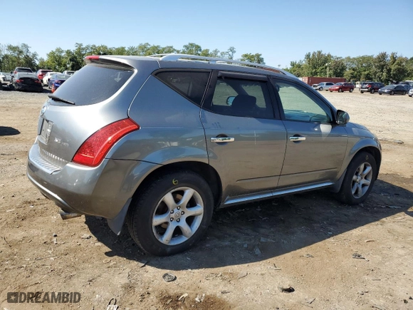 2006 Nissan Murano SE with VIN JN8AZ08W86W550737, listed as a Copart auction lot 70489604 with 198,925 mi miles and Salvage Title. Bid and sale history available at carsss.com. Image 3.