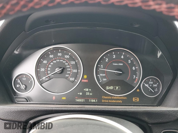 2016 BMW 4 Series 428i xDrive with VIN WBA3N9C56GK249666, listed as a Copart auction lot 53881285 with 140,031 mi miles and Salvage title. Bid and sale history available at DreamBid. Image 9.
