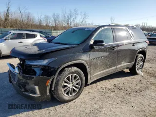 2023 Chevrolet Traverse LT Leather with VIN 1GNEVHKW7PJ229021, listed as a Copart auction lot 52353135 with 55,413 mi miles and Salvage Title. Bid and sale history available at carsss.com. Image 1.
