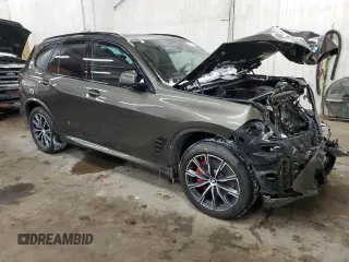 2025 BMW X5 xDrive40i with VIN 5UX23EU01S9Y34671, listed as a Copart auction lot 45758765 with 0 mi miles and Salvage Title. Bid and sale history available at carsss.com. Image 4.
