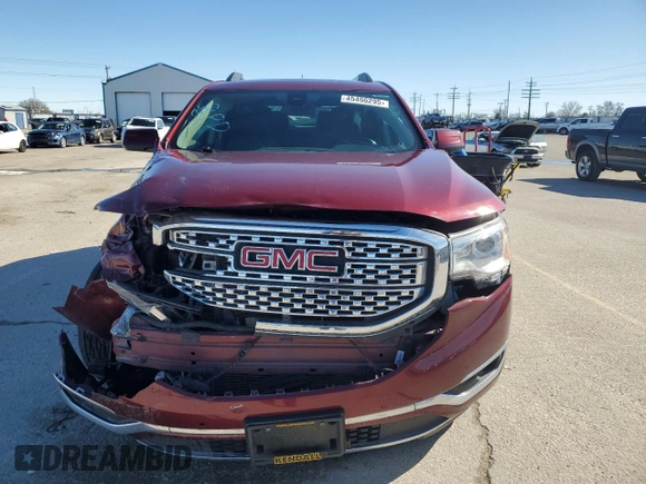 2018 GMC Acadia Denali with VIN 1GKKNXLS9JZ189670, listed as a Copart auction lot 45456295 with 102,634 mi miles and Salvage Title. Bid and sale history available at DreamBid. Image 5.