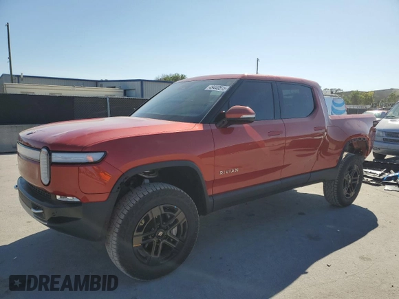 2024 Rivian R1T Adventure z VIN 7FCTGCAA3RN030346, wystawiony jako Copart lot #49440515 z przebiegiem 12 772 mil mil oraz Szkoda całkowita • Salvage title. Historia ofert i sprzedaży dostępna na DreamBid. Obrazek 1.