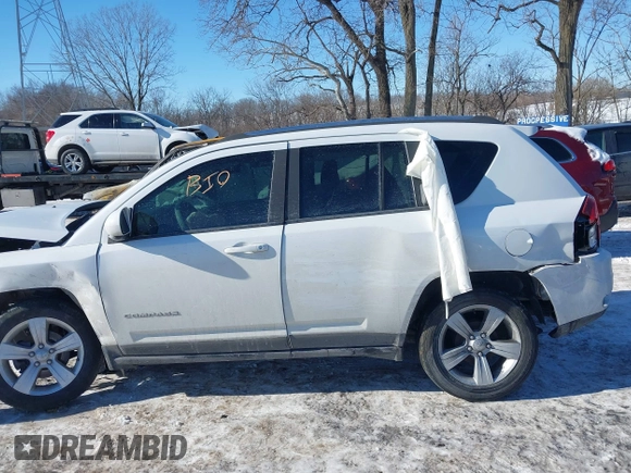 2014 Jeep Compass Latitude with VIN 1C4NJCEB1ED560365, listed as a IAAI auction lot 41348657 with 108,931 mi miles. Bid and sale history available at carsss.com. Image 13.