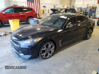 2018 Kia Stinger GT with VIN KNAE35LC4J6021056, listed as a Copart auction lot 87327024 with 62,169 mi miles and Non Repairable. Bid and sale history available at carsss.com. Image 1.