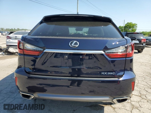 2017 Lexus RX 350 with VIN 2T2ZZMCA6HC035521, listed as a Copart auction lot 54652395 with 50,325 mi miles and Salvage Title. Bid and sale history available at DreamBid. Image 6.