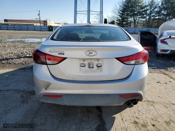 2013 Hyundai Elantra Coupe GS PZEV with VIN KMHDH6AE0DU002493, listed as a Copart auction lot 64396334 with 122,816 mi miles and Salvage Title. Bid and sale history available at carsss.com. Image 6.