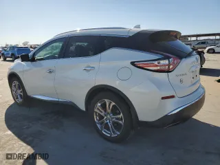 2017 Nissan Murano SL with VIN 5N1AZ2MH1HN153177, listed as a Copart auction lot 42220095 with 57,594 mi miles and Salvage Title. Bid and sale history available at carsss.com. Image 2.