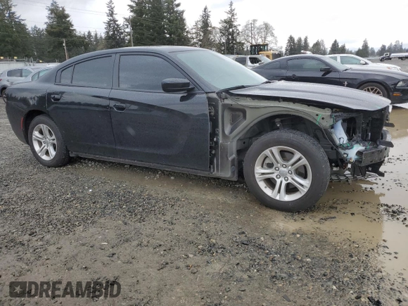 2022 Dodge Charger SXT with VIN 2C3CDXBG9NH165637, listed as a Copart auction lot 50150465 with 56,413 mi miles and Salvage Title. Bid and sale history available at DreamBid. Image 4.
