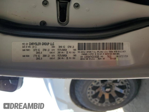 2012 Ram 1500 Sport z VIN 1C6RD6HT4CS155325, wystawiony jako Copart lot #76717904 z przebiegiem 152 654 mil mil oraz Szkoda całkowita • Salvage title. Historia ofert i sprzedaży dostępna na DreamBid. Obrazek 12.