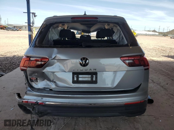 2024 Volkswagen Tiguan S with VIN 3VVRB7AX2RM116026, listed as a Copart auction lot 59060825 with 11,828 mi miles and Salvage title. Bid and sale history available at DreamBid. Image 6.