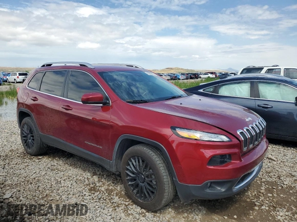2017 Jeep Cherokee High Altitude with VIN 1C4PJMDS1HW504614, listed as a Copart auction lot 55688225 with 73,099 mi miles and Salvage title. Bid and sale history available at DreamBid. Image 4.